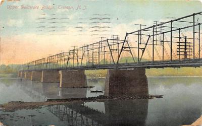 Upper Delaware Bridge Trenton, New Jersey Postcard
