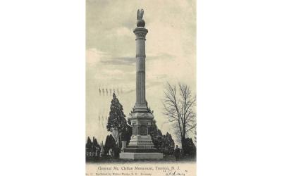 General Mc. Clellan Monument Trenton, New Jersey Postcard