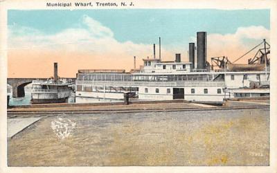 Municipal Wharf Trenton, New Jersey Postcard
