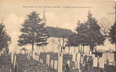 Exterior of Old Tennant Church New Jersey Postcard
