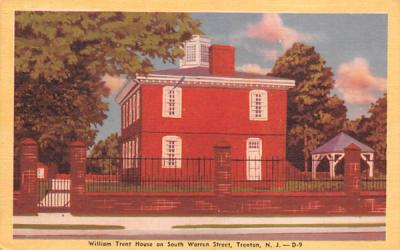 William Trent House on South Warren Street Trenton, New Jersey Postcard