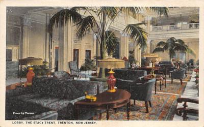 Lobby, The Stacy-Trent Trenton, New Jersey Postcard