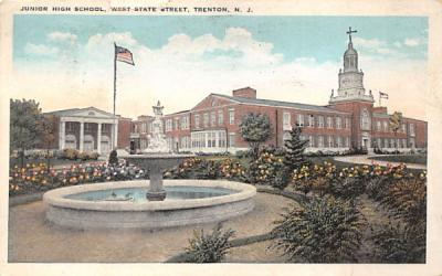 Junior High School, West State Street Trenton, New Jersey Postcard
