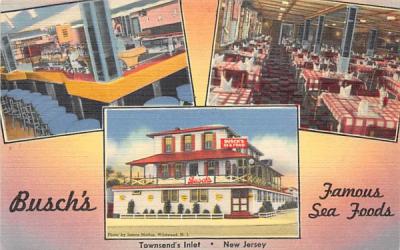 Busch's Famous Sea Foods Townsends Inlet, New Jersey Postcard