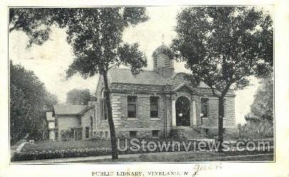 Public Library  - Vineland, New Jersey NJ Postcard