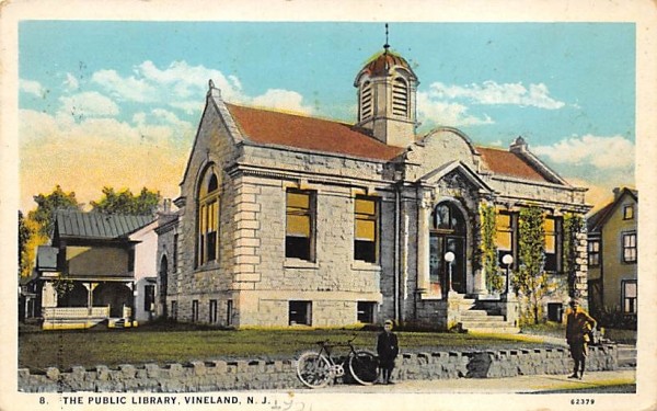 The Public Library Vineland, New Jersey Postcard