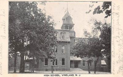 High School Vineland, New Jersey Postcard