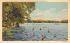 Parvin Lake State Park, Near Vineland New Jersey Postcard
