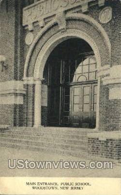 Public Library  - Woodstown, New Jersey NJ Postcard