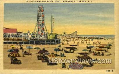 Playland - Wildwood-by-the Sea, New Jersey NJ Postcard