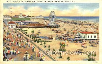 Beach Club - Wildwood-by-the Sea, New Jersey NJ Postcard