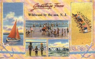 Wildwood - Wildwood-by-the Sea, New Jersey NJ Postcard