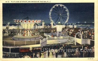 Playland - Wildwood-by-the Sea, New Jersey NJ Postcard