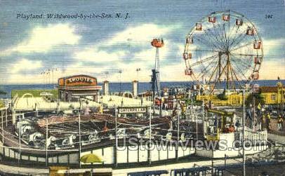 Playland  - Wildwood-by-the Sea, New Jersey NJ Postcard