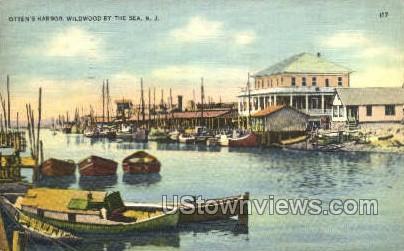 Ottens Harbor - Wildwood-by-the Sea, New Jersey NJ Postcard