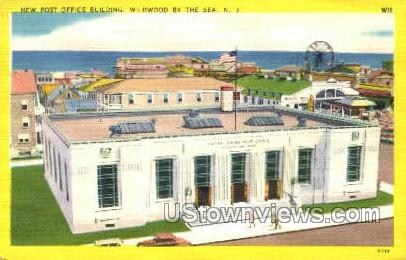 Post Office  - Wildwood-by-the Sea, New Jersey NJ Postcard
