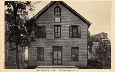 Mechanics Hall Wrightstown, New Jersey Postcard