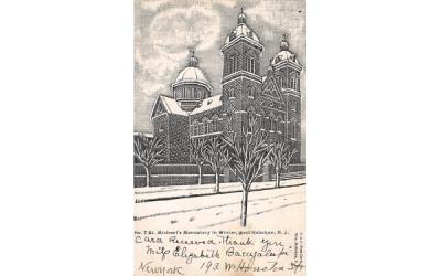 No. 7 St. Michael's Monastery in Winter West Hoboken, New Jersey Postcard