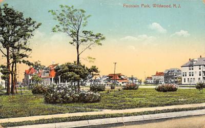 Fountain Park Wildwood, New Jersey Postcard