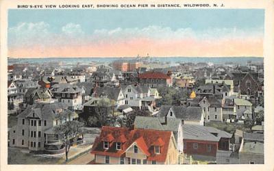 Showing Ocean Pier in Distance Wildwood, New Jersey Postcard
