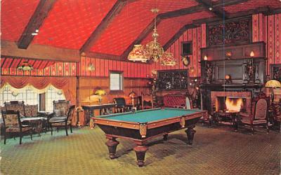 Billiard Parlor Lounge, Rod's 1920's Road House West Orange, New Jersey Postcard