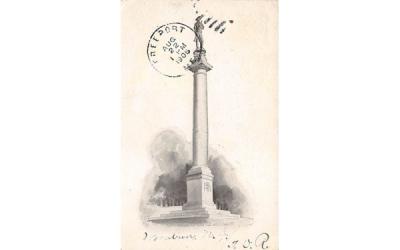 The Red Bank Battle Monument Woodbury, New Jersey Postcard