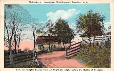 McConkey's Homestead, Washington's Crossing Washingtons Crossing, New Jersey Postcard