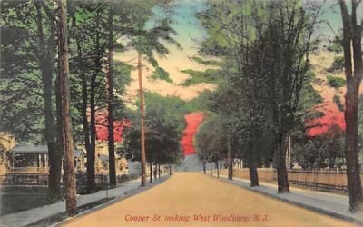 Cooper St. looking West Woodbury, New Jersey Postcard