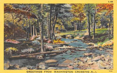 Greetings from Washington Crossing Washingtons Crossing, New Jersey Postcard