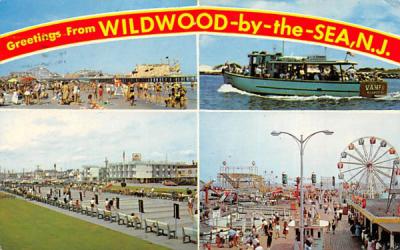 Greetings from Wildwood By-The -Sea New Jersey Postcard