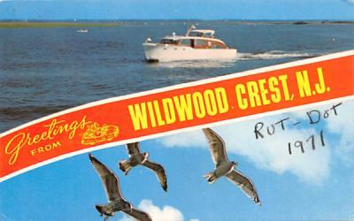 Greetings from Wildwood Crest New Jersey Postcard