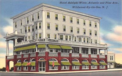 Hotel Adelphi-Witte Wildwood, New Jersey Postcard
