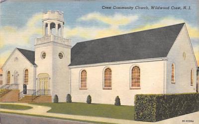Crest Community Church Wildwood Crest, New Jersey Postcard