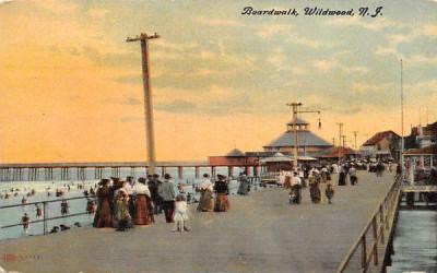Boardwalk Wildwood, New Jersey Postcard