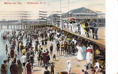Before the Dip Wildwood, New Jersey Postcard