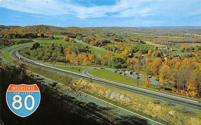 Interstate Route 80 Warren County, New Jersey Postcard