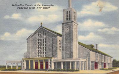 The Church of The Assumption Wildwood Crest, New Jersey Postcard