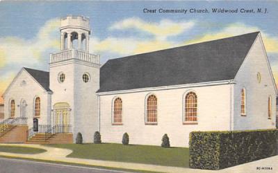 Crest Community Church Wildwood Crest, New Jersey Postcard