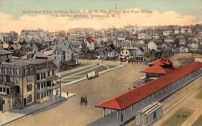 Bird's-eye View, looking South Wildwood, New Jersey Postcard