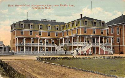 Hotel Beach Wood Wildwood, New Jersey Postcard