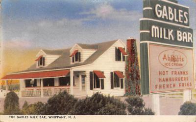 The Gables Milk Bar Whippany, New Jersey Postcard