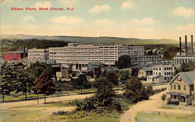 Edison Plant West Orange, New Jersey Postcard