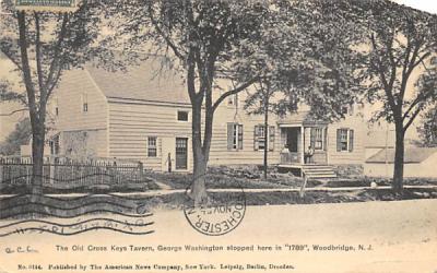 The Old Cross Keys Tavern Woodbridge, New Jersey Postcard