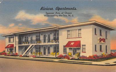 Riviera Apartments Wildwood, New Jersey Postcard