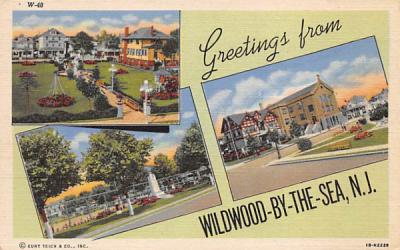 Greetings from Wildwood-by-the-Sea, N. J., USA New Jersey Postcard