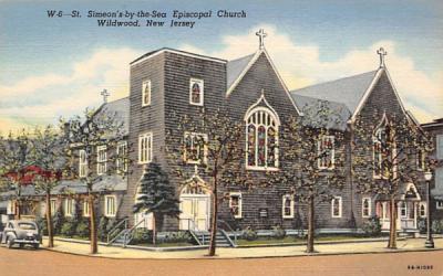 St. Simeon's by-the-Sea Episcopal Church Wildwood, New Jersey Postcard
