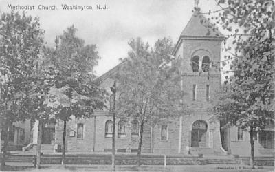 Methodist Church Washington, New Jersey Postcard