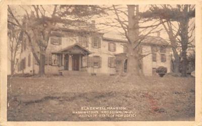 Blackwell Mansion Washington, New Jersey Postcard