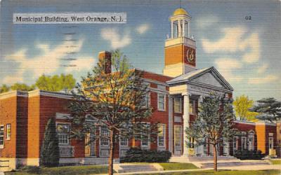 Municipal Building West Orange, New Jersey Postcard