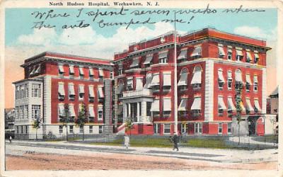 North Hudson Hospital Weehawken, New Jersey Postcard